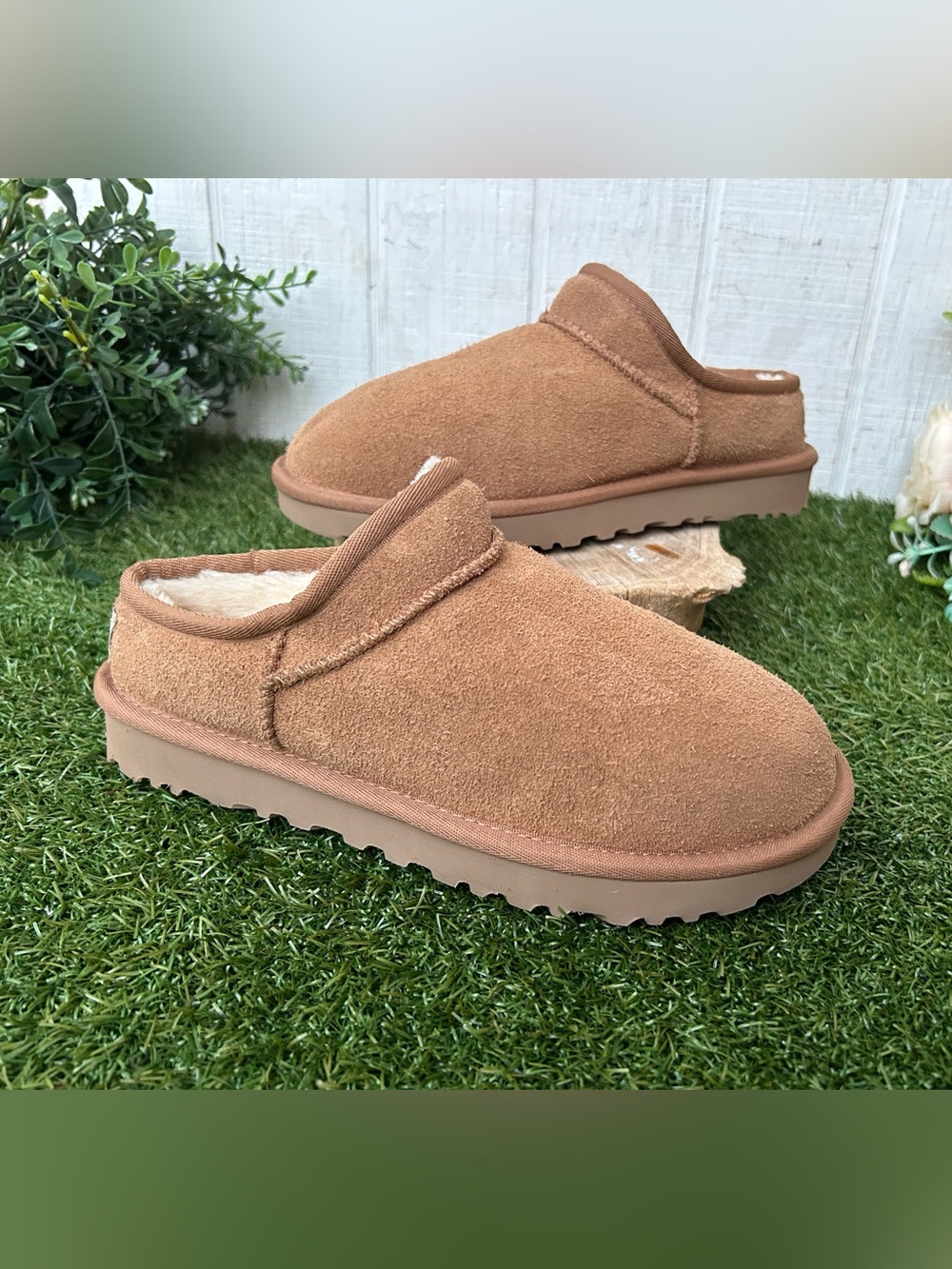 UGG Classic Bootie Slipper - woman Color Chestnut Tan size 6 authentic like new